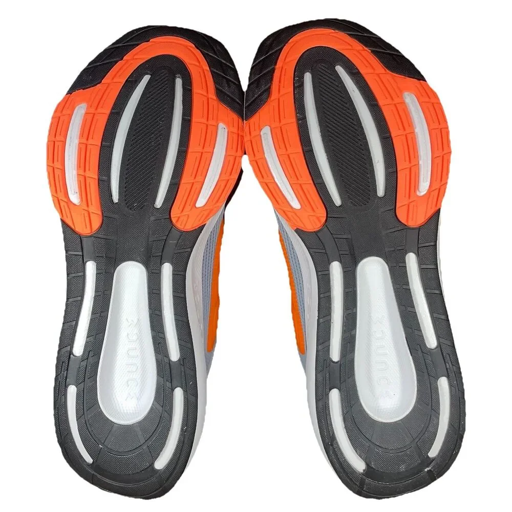 Adidas Ultra Bounce Men’s Running Shoes Grey Orange Size 11.5 Cushioned